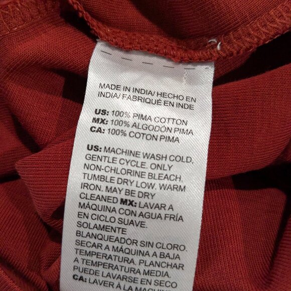 Chico's Women's Everyday 3/4 Sleeve Top, Size 0, Smoked Paprika Pima Cotton, NWT - Picture 10 of 11